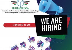 Nous recrutons pour notre projet au Kenya!